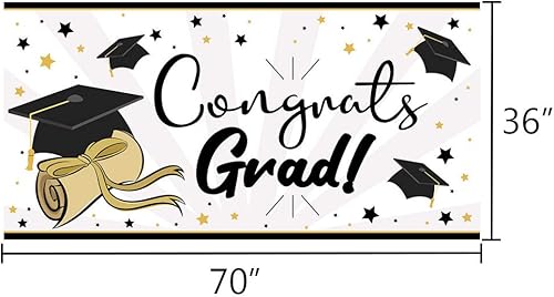 Miniatura 2 de JOYIN Decoraciones para fiestas de graduación 2023, suministros para fiestas de graduación de felicitaciones, 36 servilletas, 18 platos de fiesta,