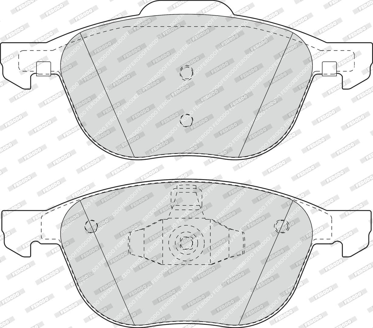 FERODO Kit pastiglie freni Anteriore non predisposto per visualizzazione avviso usura senza accessori FDB1594 Compatibilità con FORD Focus II Hatchback DA, HCP, DP FOCUS III C-MAX DM2 Focus C-Max DM2