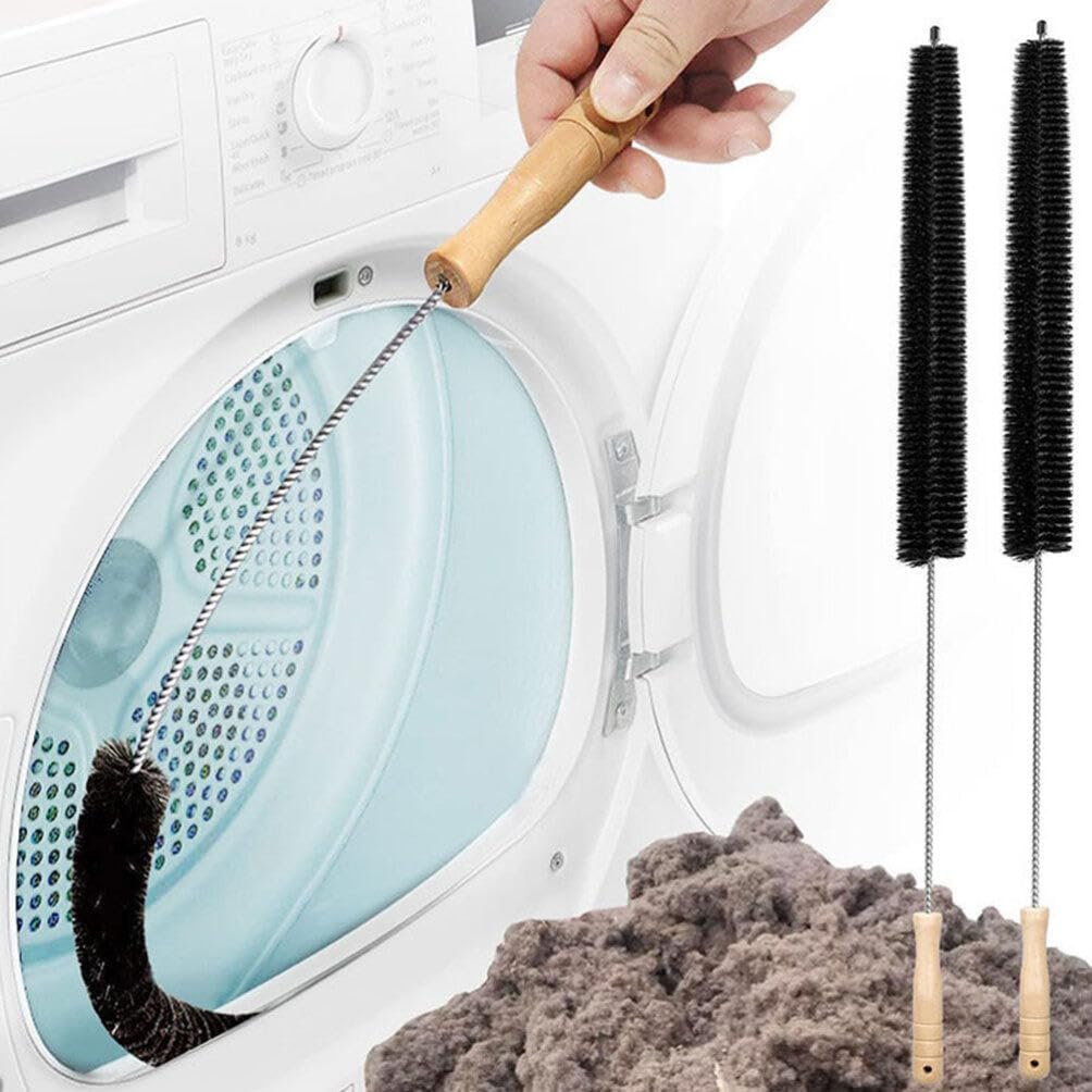 Kichvoe 2pcs Handle Cleaning Brush for Dryer Vent Multifunctional Kitchen Cleaning Tool for Easy Maneuverability Homes and Offices