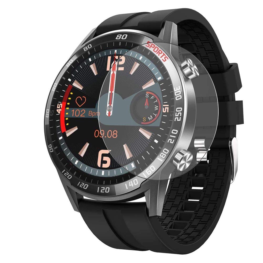 Puccy 3 Pack Screen Protector Film, compatible with BingoFit T23 1.3" Smart Watch TPU Guard （ Not Tempered Glass Protectors ） (new version)