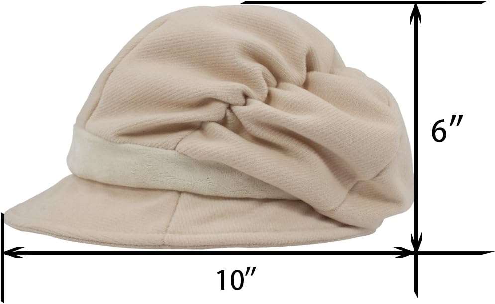 Dahlia Women's Wool Blend Newsboy Hat - Belt Spliced Slouch