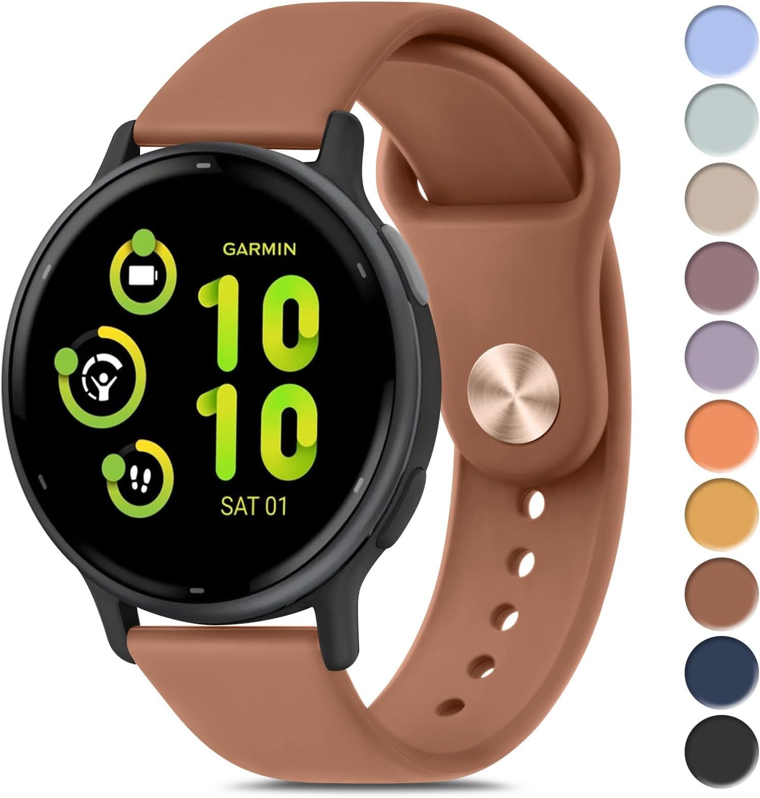 Meliya Bands Compatible with Garmin Vivoactive 5 / Vivoactive 3 Watch Band, Garmin Venu 2 Plus / Venu Sq / Venu Watch Bands Women Men, Soft Silicone Sport Replacement Strap for Garmin Vivoactive 5, Vivoactive 3 Music, Venu 2 Plus, Venu Sq, Venu, Vivomove Sport, Forerunner 645 / 245 Music Smart Watch