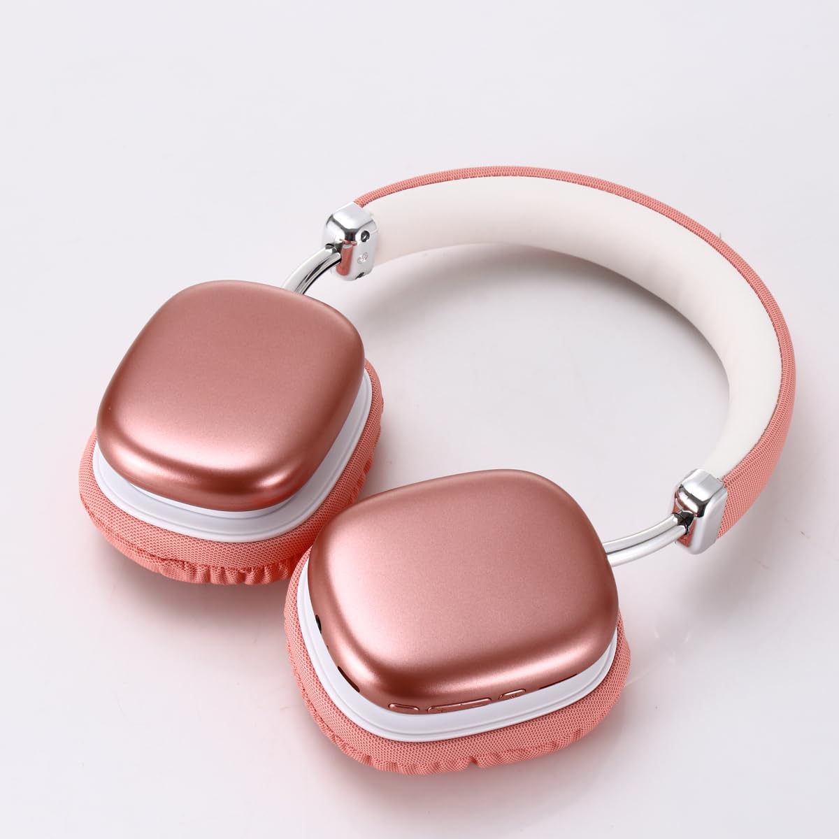 BT1635 Wireless Bluetooth Headphones, Over-Ear Design, Padded Comfort Cushions,Long battery life of 40 hours, sweat and stain resistant, adjustable headband, classic design, colorful color (pink) 2