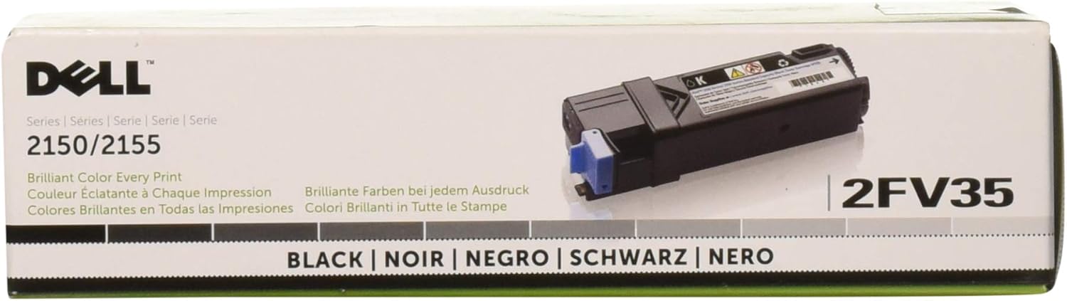 Dell Computer 2FV35 Black Toner Cartridge 2150cdn/2150cn/2155cdn/2155cn Color Laser Printers