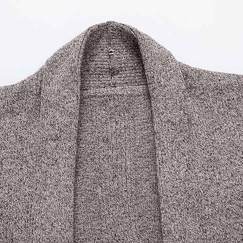 Dgoopd Long Cardigan Sweaters for Men Lightweight Shawl Collar Cardigan Knit Long Sleeve Sweater Fall Winter Sweaters2