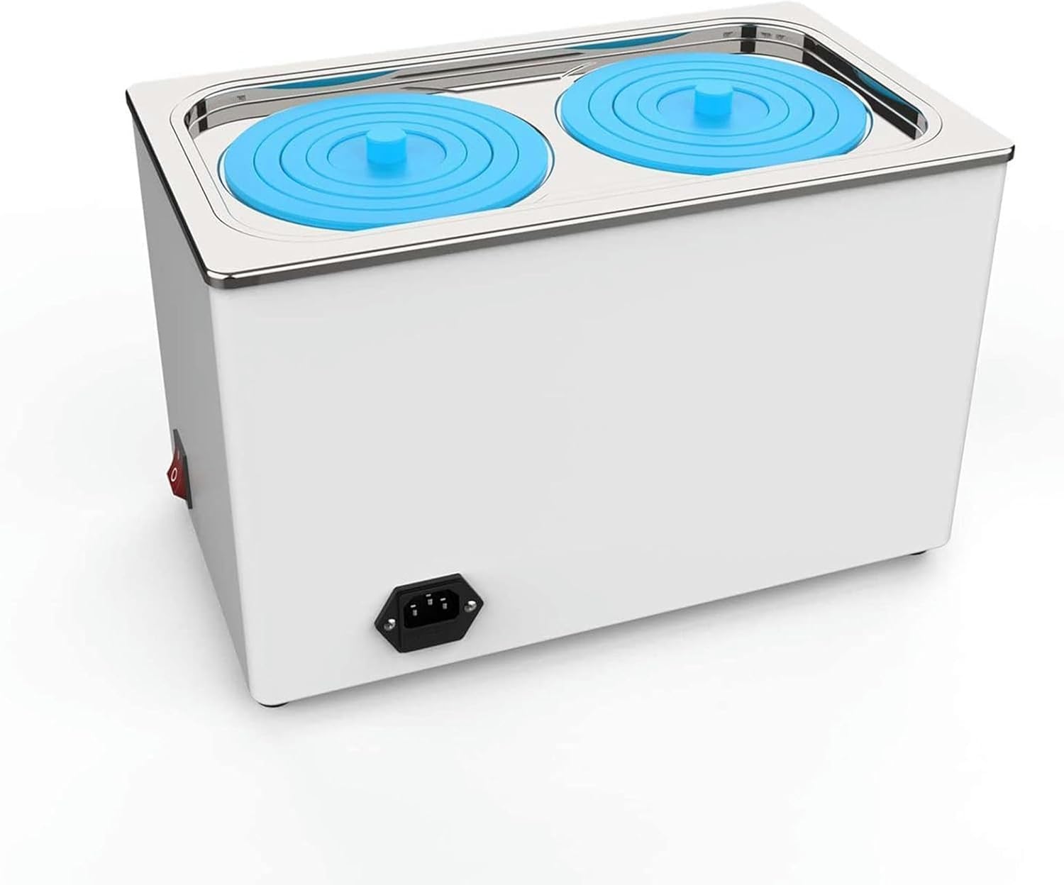 AMNOOL Digital Water Bath, 6-Liter Universal Constant Temperature Water Bath, with Digital Screen and Protective Cover, Laboratory Stainless Steel Coated Water Tank