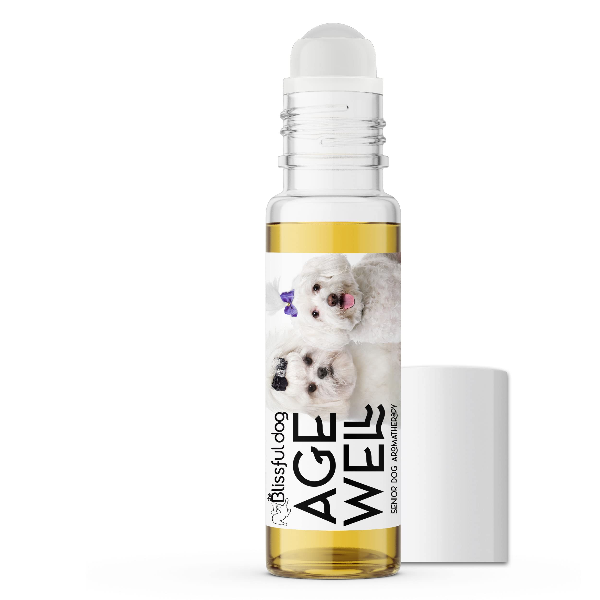 The Blissful Dog Maltese Age Well Dog Aromatherapy Roll-On Bottle for Your Dog's Peaceful Ageing