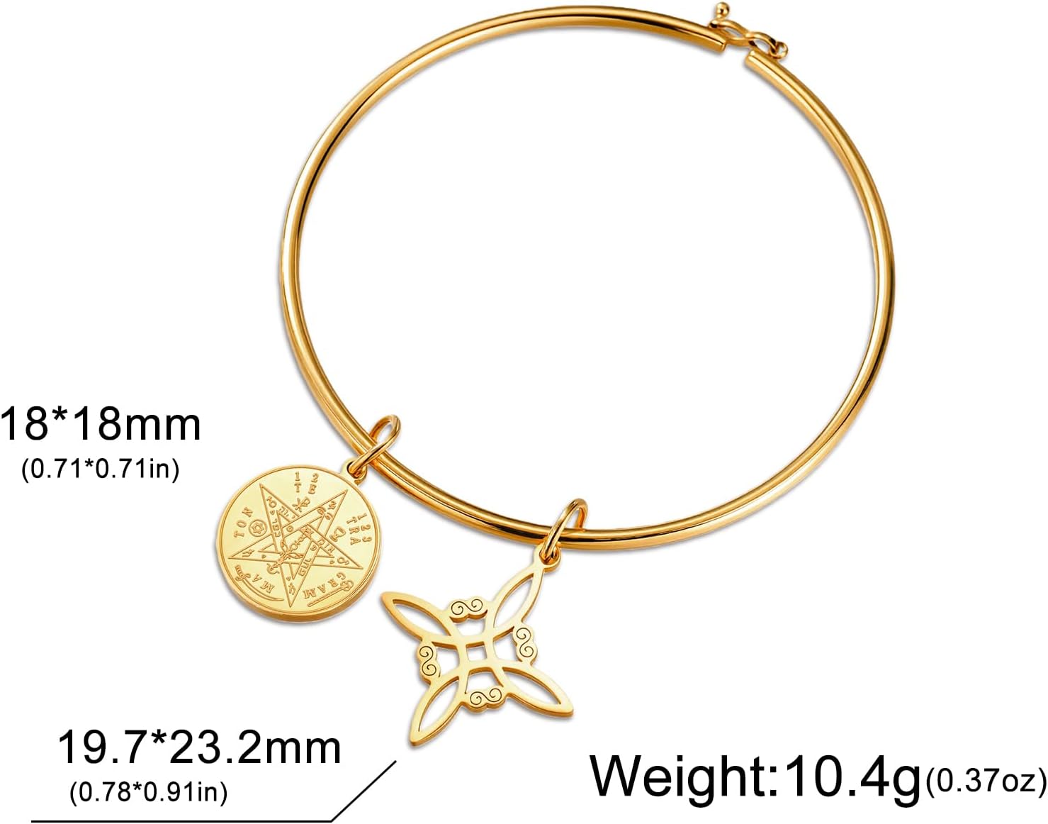 TEAMER Adjustable Tetragrammaton Witch Knot Bracelet Double Amulet Protection Bracelet Solomon Pentagram Jewelry For Women - Image 7
