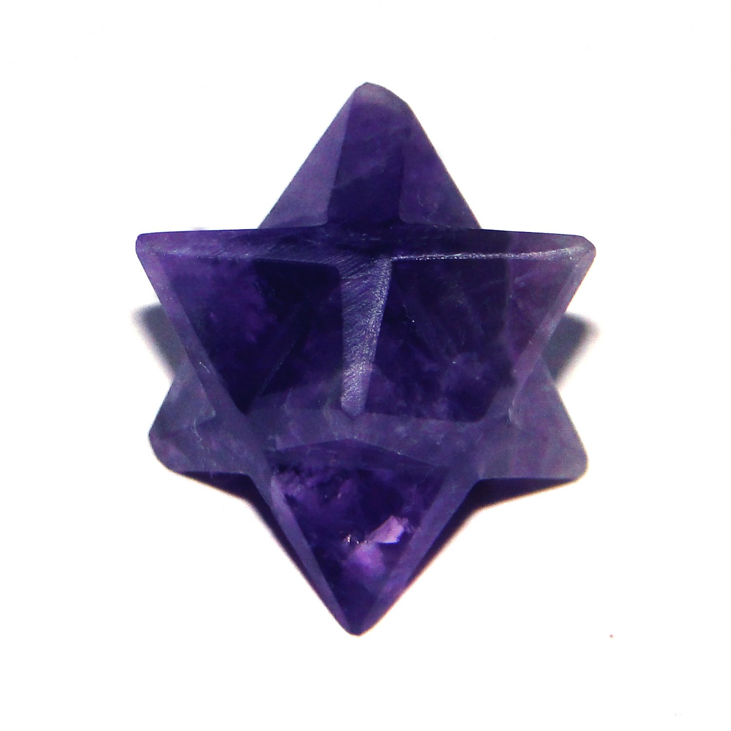 Nature's Crest Amethyst 8 Point Merkaba Star 1 Pc Natural Purple for Metaphysical Energy Healing Meditation Chakra Reiki Tool Sacred Geometry Tetrahedron Crystal Gemstone Altar Decor Spiritual Gifts