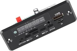 Decoder Board, DC 9V‑12V & 12V FM Radio Decoder Board Suitable for Playing Music on Memory Card for Home Audio Car Audio and Professional Active Audio. (Black)