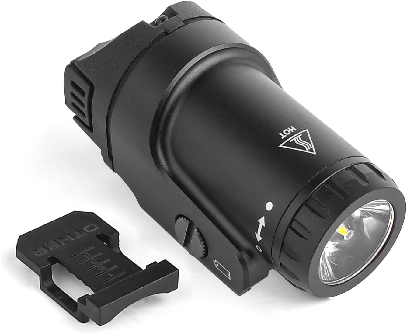 800 Lumens Pistol Light with Strobe Constant Momentary 3 Modes, Compact Rail Mounted Tactical Flashlight with Rail Locating Keys for 20mm Picatinny Rail (Black)