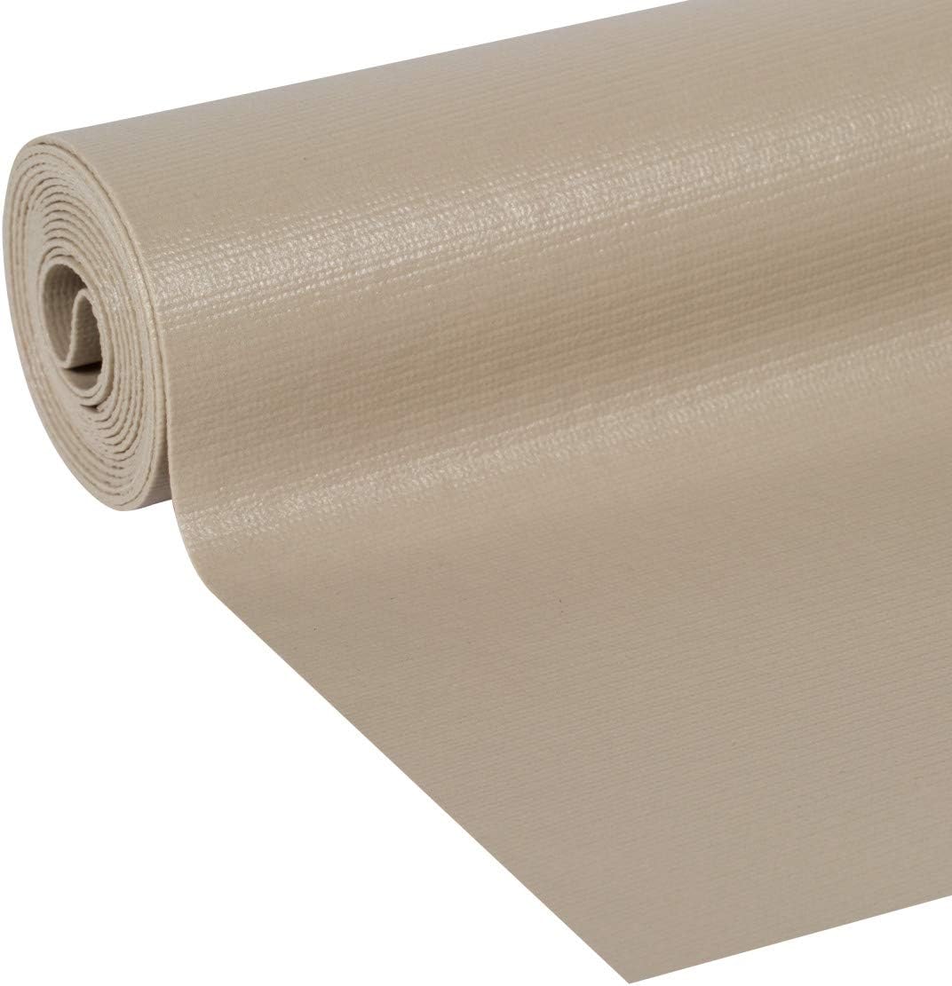 Duck Non-Adhesive Shelf Liner Solid Grip EasyLiner, 12-inch x 7 Feet, Taupe : Sports & Outdoors