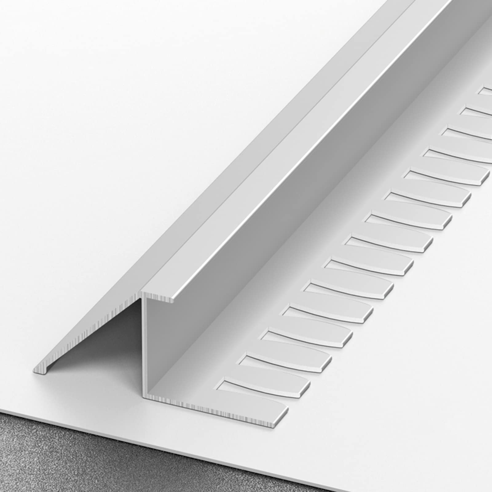 Remys Silver Wood To Carpet/Wood To Vinyl,Transition Strip, Aluminum Marble Floor Edge Trim Laminate, Flooring Seams Transition Strips(,145Cm/57In)