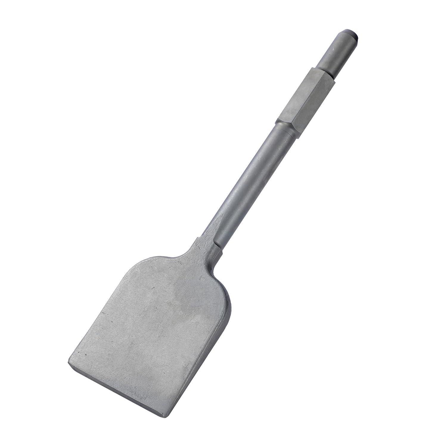 TOPWAY Ciseau Pelle d'Argile pour Marteau Piqueur PH65 95A, Embase Hexagonale 1-1/8", 440 x 136mm, avec Étui en Plastique 121152