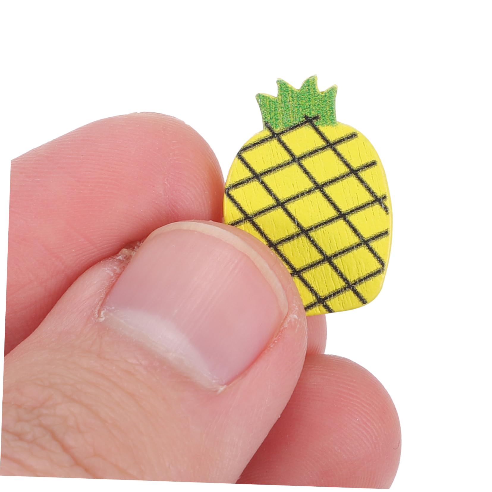 Veemoon 5 Sätze Wanddekorative I-förmige Nägel Büro Daumennägel Stecknadeln Korkplatte Kleine Reißzwecken Drücken Dekorative Reißzwecke Holznägel Dekorative Thumbtacks Hölzern 30 Stück * 5