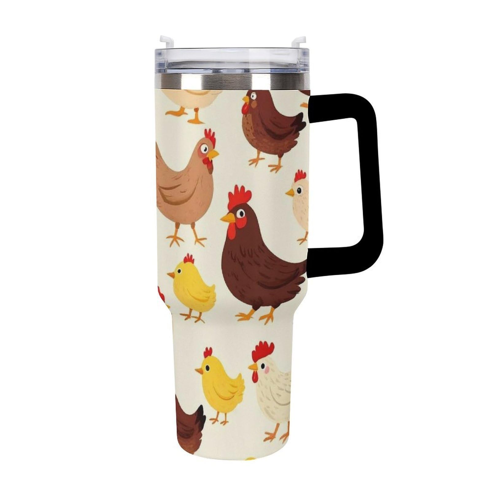 Tasse à glace pour le bureau et la maison avec son motif de couvée de poulets