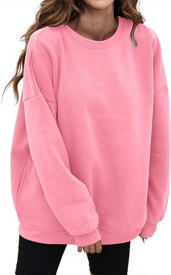 YOLAI Womens Oversized Sweatshirts Hoodies Cute Crewneck Sweaters Casual Pullover Tops Comfy 2025 Fall Fashion Outfits