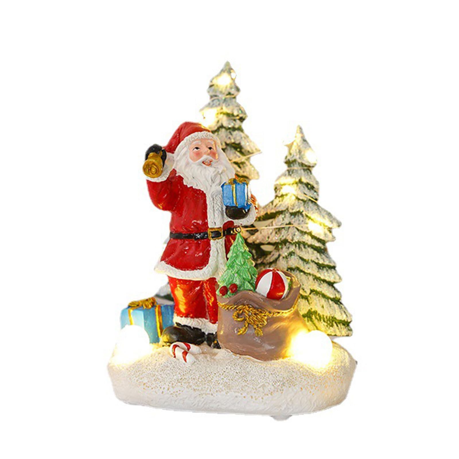 Décorations de table de Noël en résine pour bureau et maison - 3 styles