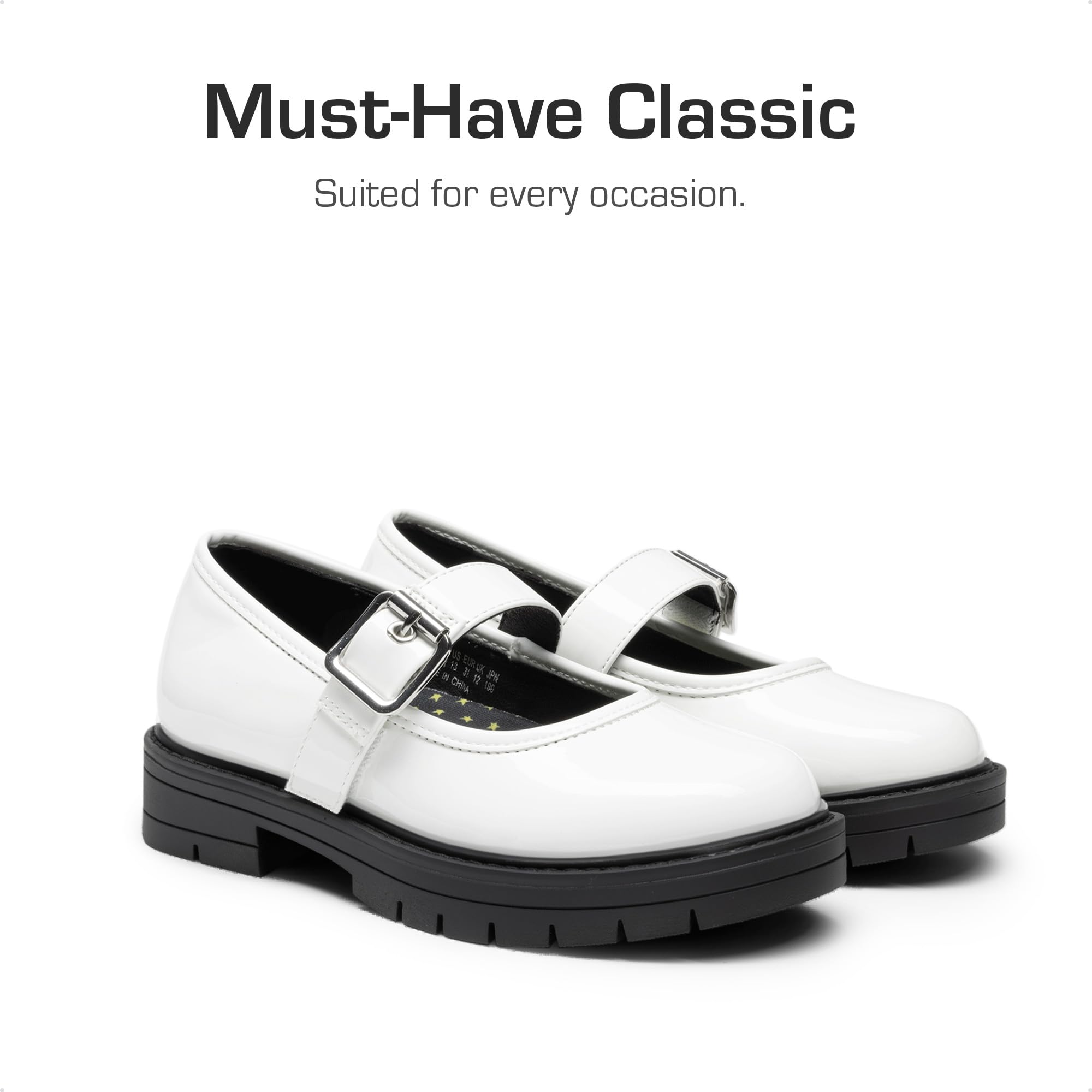 DREAM PAIRS Zapatos Mary Jane Niña Vestido