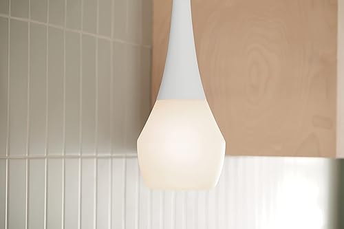 Miniatura 9 de Kichler Deela - Colgante de 1 luz (17 pulgadas, cristal de ópalo con revestimiento satinado en bronce champán)