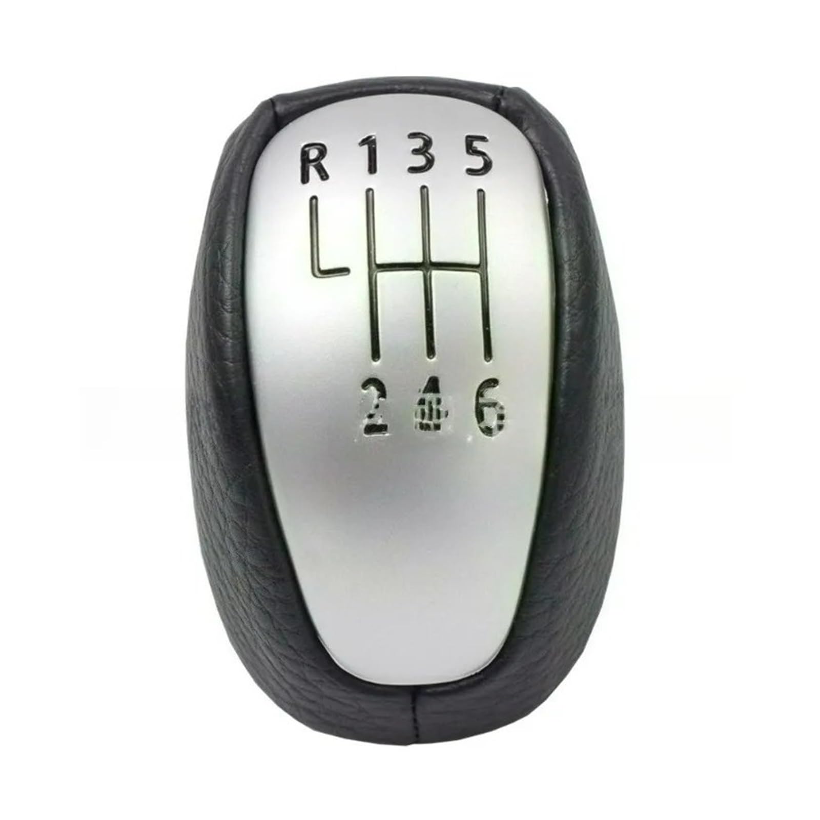 Rbevcrr Gear Knob Only Car Shift Lever Knob For Laguna Mk3 2007-2014 Pu 6 Speed Manual Leather Lever Shifter Stick Shifter Pen(Gear Knob Only)