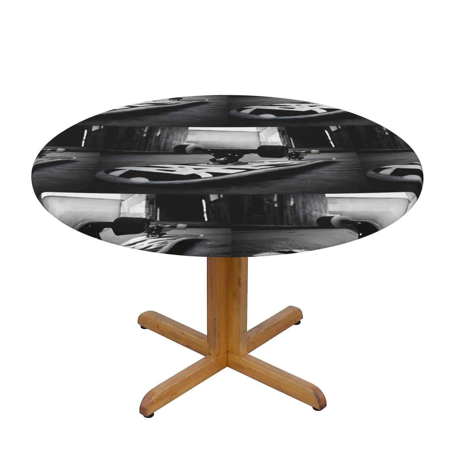 Nappe ronde ajustée pour table extérieure terrasse et jardin