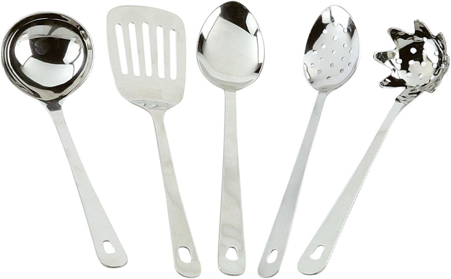 Ibili Stainless Steel 5 Piece Cooking and Serving Utensil Set