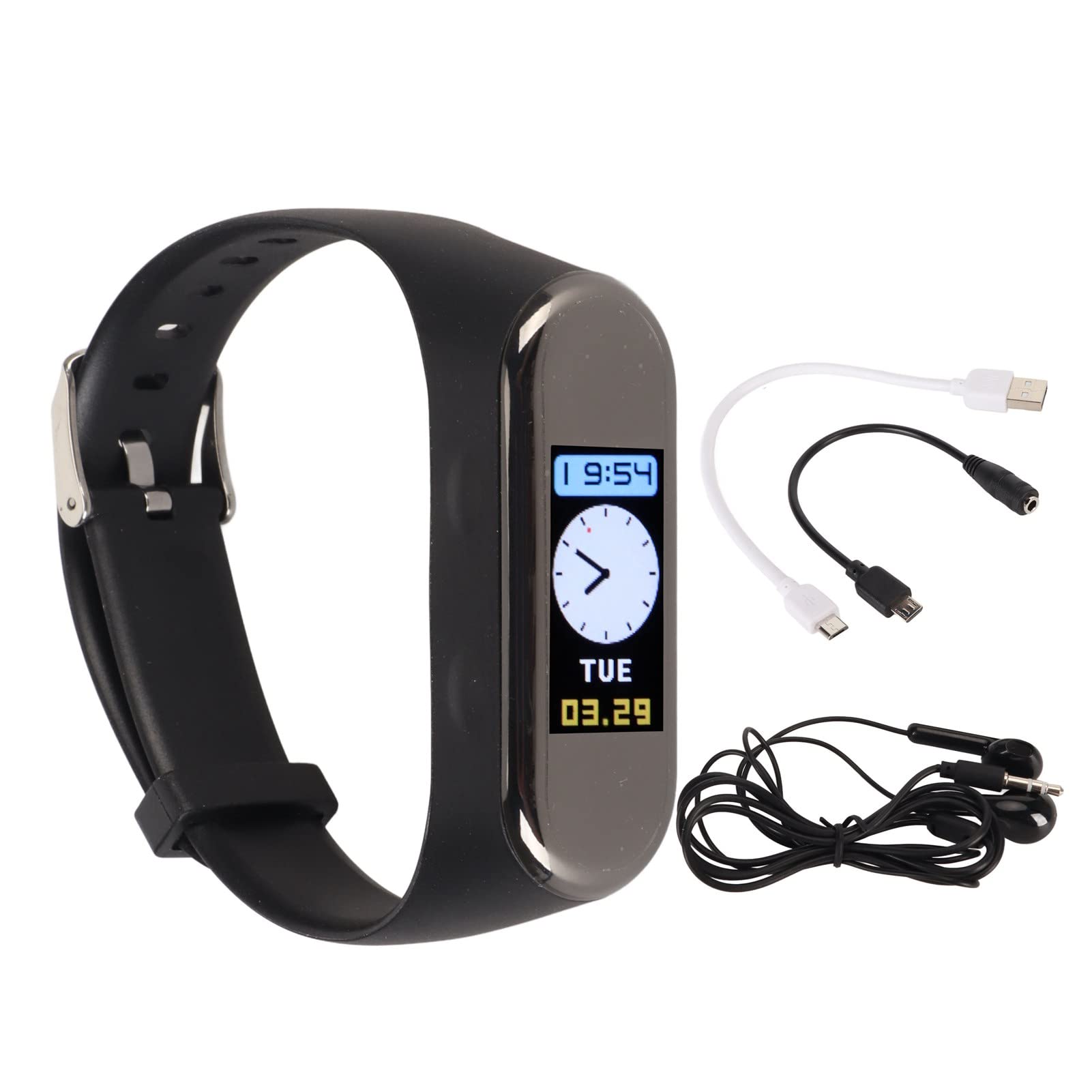 Smart Watch, Orologio con Registratore Vocale Digitale, AI Intelligent HD Riduzione del Rumore Braccialetto con Registrazione Vocale Digitale Attivato Dalla Voce per Conferenze di (32GB)