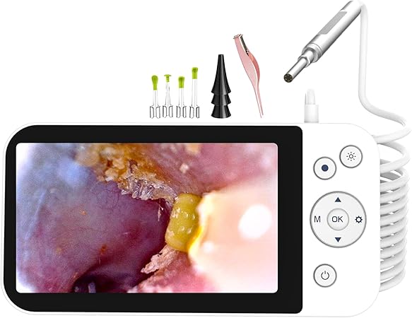 Amazon 最新版 耳掃除 カメラ 耳かき イヤースコープ 3 9mm 耳かきカメラ 1080phd 5インチipsモニター Ip67 調光可能 イヤースコープ 32gカード 耳掃除 耳かきスコープ 充電式 付属品 8 子供 お年寄りにも向き 贈り物 ピンセット 1 Hebikamera 耳かき