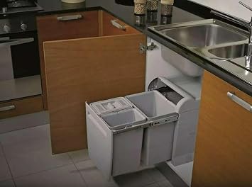 Elletipi PTA 4045C Pull-Out Differentiated Waste Bin for Base Unit