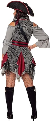 Miniatura 3 de Spirit Halloween Disfraz de pirata de Castaway para adultos, colección de la firma Cosplay pirata Halloween clásico