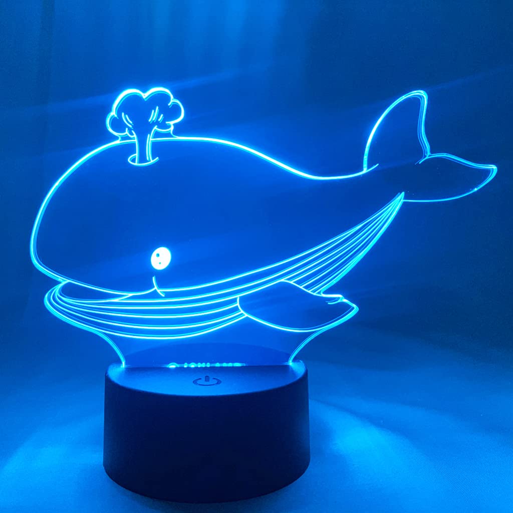 JoyLampWhale Lamp - Led Nightlight Whale - 16 Colors + Remote Control - Bedroom Decoration - Animal Lamps