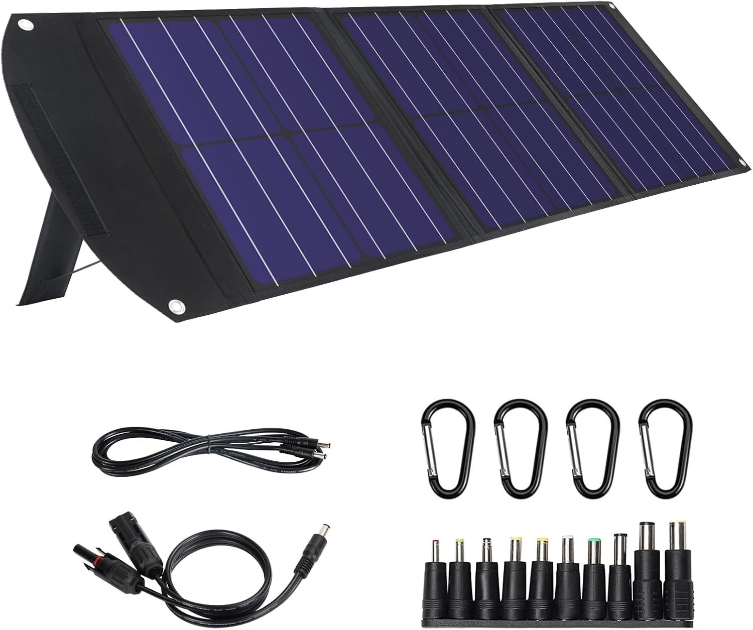 MARBERO 60W Portable Solar Panel, Foldable Solar Charger with Built-in Kickstand, Durable for Power Station, iPhone, Galaxy, Tablets, Outdoor Camping Travel, Off The Grid Living MARBERO 60W Portable Solar Panel, Foldable Solar Charger with Built-in Kickstand, Durable for Power Station, iPhone, Galaxy, Tablets, Outdoor Camping Travel, Off The Grid Living