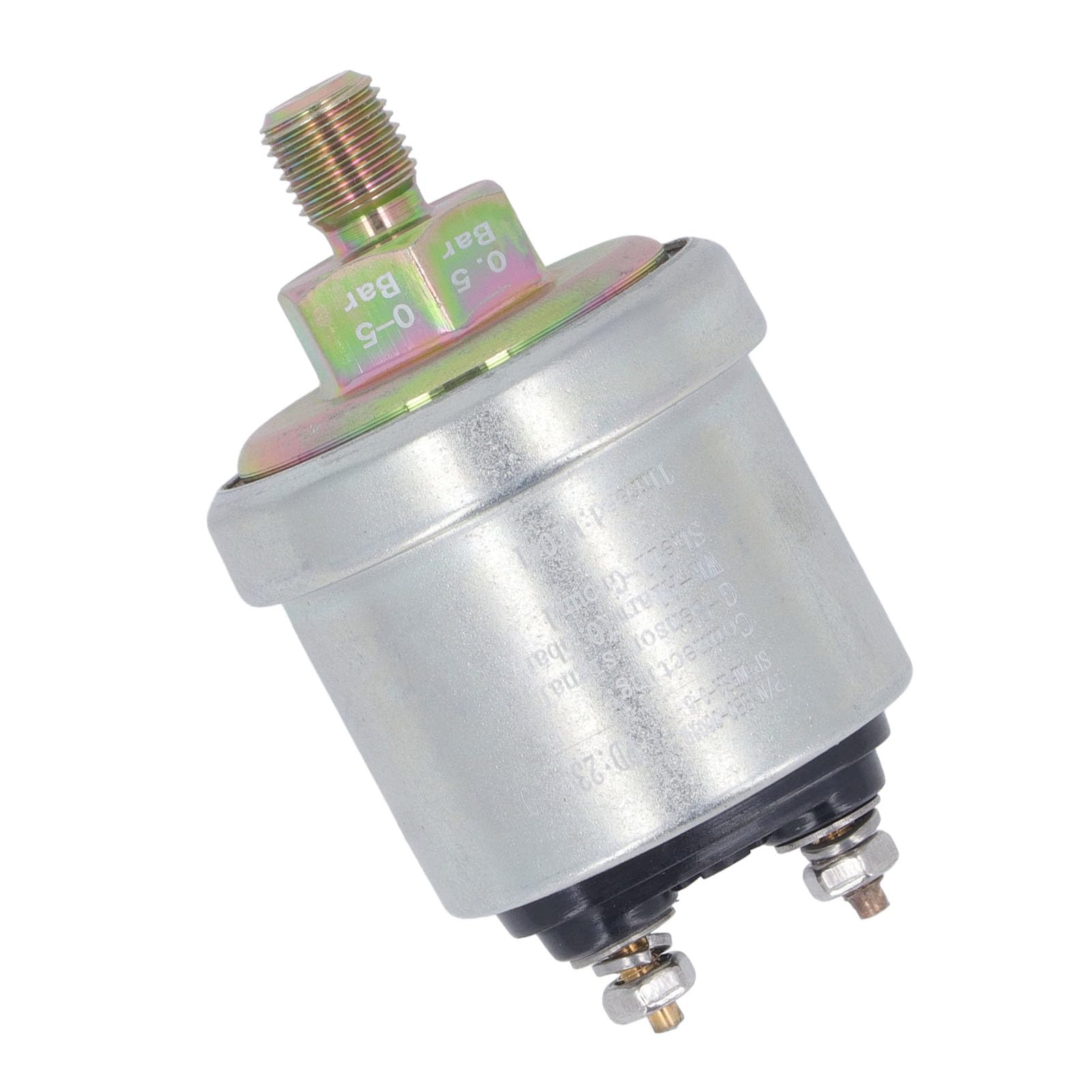 Sensore di Pressione Olio Motore in Ottone, M10x1 Filettatura Maschio 1/8NPT, Alta Pressione 0-5 bar, Resistente al Calore