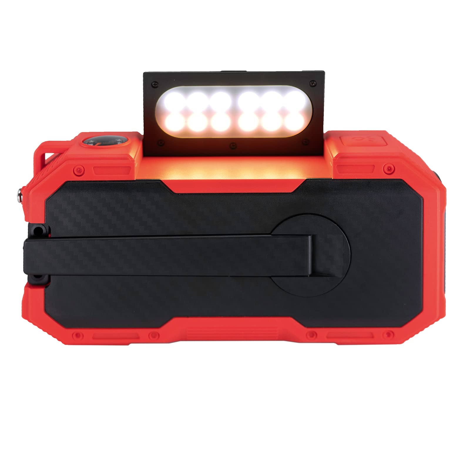 Albrecht DR 112, tragbares DAB+/UKW Outdoor Kurbelradio, 27911, SOS-Notruf, Taschenlampe, Solarmodul, PowerBank, IPX5 Wasserschutz