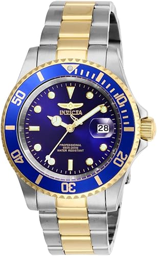 Invicta Reloj de cuarzo Pro Diver para hombre con correa de acero inoxidable, dos tonos, 20 (Modelo: 26972)