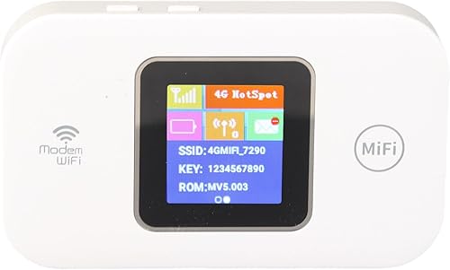 Drfeify 4G LTE WiFi portátil Hotspot con ranura para tarjeta SIM 150Mbps ayuda 10 usuarios para viajeros