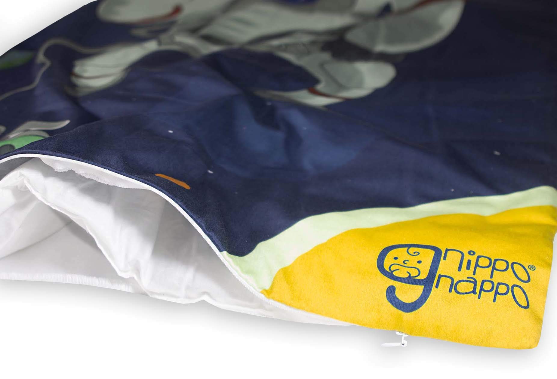 Coperta Bimbo Astronauta Gnippo Gnappo da 0 a 36 mesi - imbottitura estraibile con cerniera invisibile - Coperta per Neonati