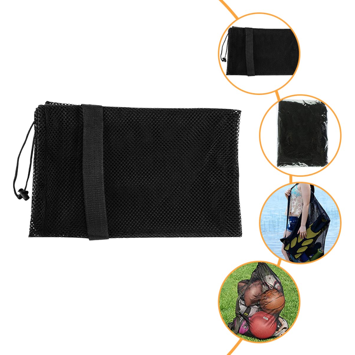 Hemobllo Bolsa Deportiva para Balones con Cordón Gran Capacidad para Baloncesto y Fútbol Incluye Correa para Hombro para Gimnasios y Estadios