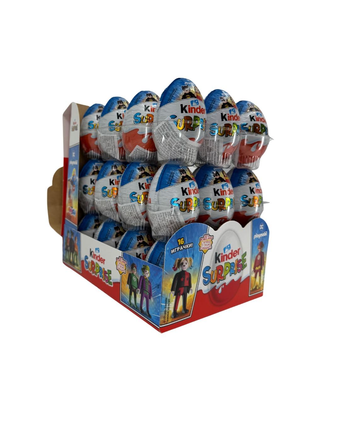 Kinder Sorpresa – Huevo de Chocolate con Leche Extrafino 20g con Juguete Sorpresa | Pack de 36 Unidades