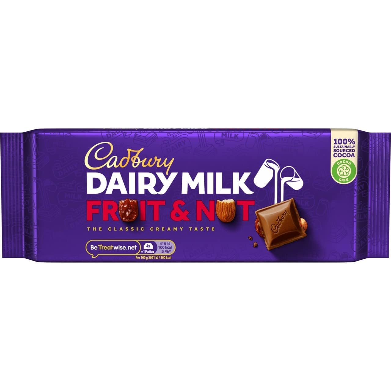 Dairy Milk Fruit & Nut Bar, 180g
