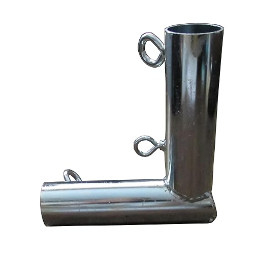 Miniatura 3 de 3 vías (FVF3) 1 38 pulgadas de esquina plana toldojaula de bateo  Se adapta a tubería EMT de 1 38 pulgadas o riel superior de esgrima de eslabones