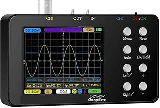 Oscilloscope, Portable Digital Oscilloscope 50M Sampling Rate 10M Analogue Bandwidth Cellphone Repairs 6A Current Waveform Measurement USB Oscilloscopes + Signal Source +Multimeter Test ( Color : SET