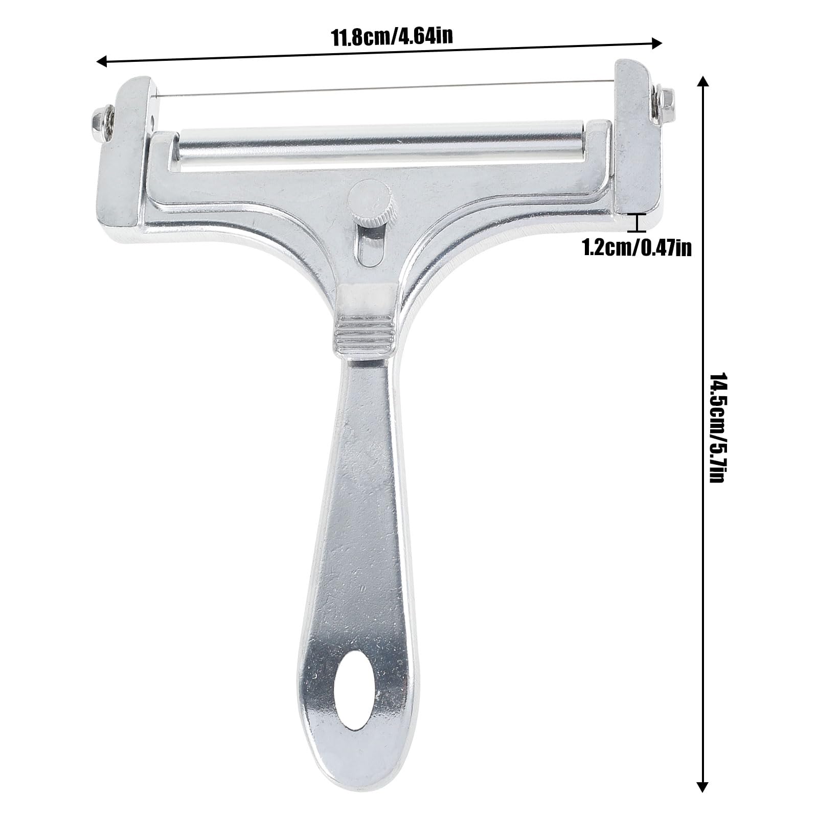 3 PCS Cheese Slicer, Stainless Steel Wire Cheese Cutter, Adjustable Thickness Cheese Cutter with 12 Wires, Premium Cheese Shaver, Dishwasher Safe Cheese Slicer Cutter for Home Kitchen Cheese