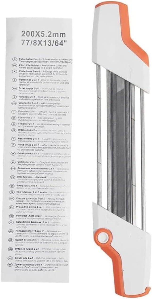 2 In 1 Easy File Chainsaw Sharpener For Stihl 3/8" LP Chain 13/64" 5.2m Portable OEM