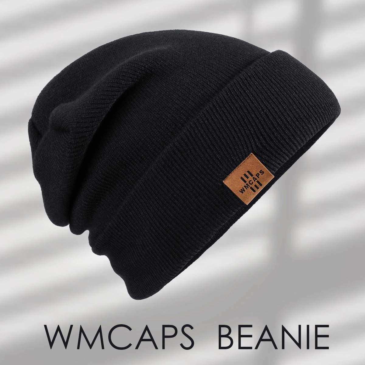 Wmcaps Cappello Uomo Invernale Berretto Uomo in Maglia, Regali per Donna e Uomo a Natale, Unisex Beanie Invernale Cappelli per Sci/Bici/Moto