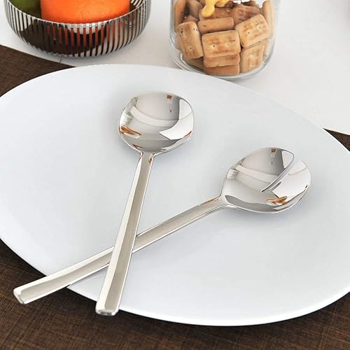 Miniatura 3 de Alessi Juego de ensalada Ovale, talla única, color plateado
