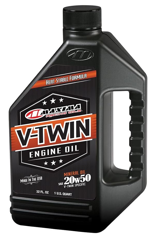 Maxima Racing Oils 30-06901-4PK V-Twin 20w50 Mineral Engine Oil 32 oz Bottle, 4-Pack by Maxima - Used condition - US$26.51