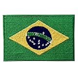 Brazil Flag Embroidered Brazilian Brasil National Emblem Iron On Sew On Patch