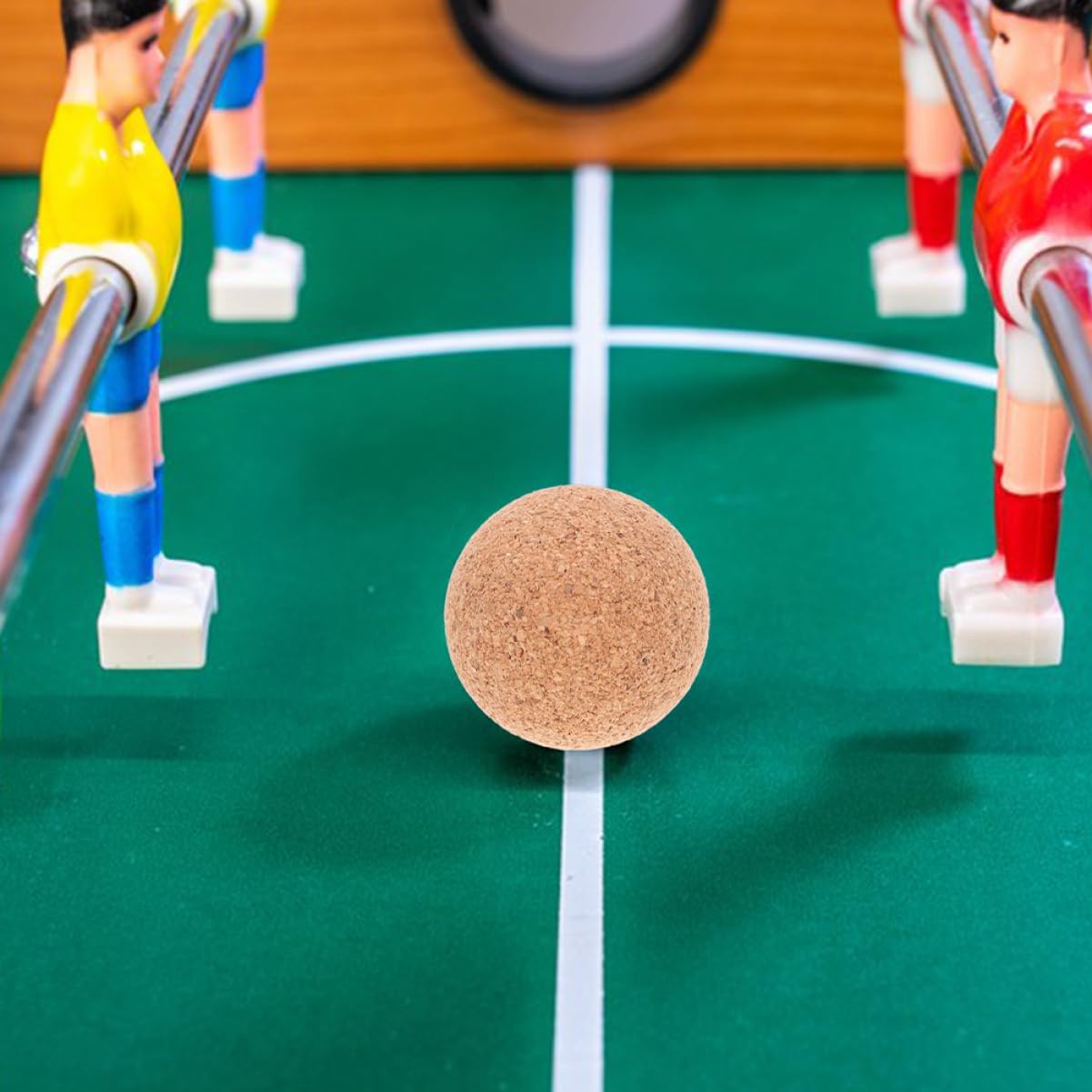 VICASKY 25pcs Foosball Table Balls Replacement Wooden Balls Cork Game for Tables